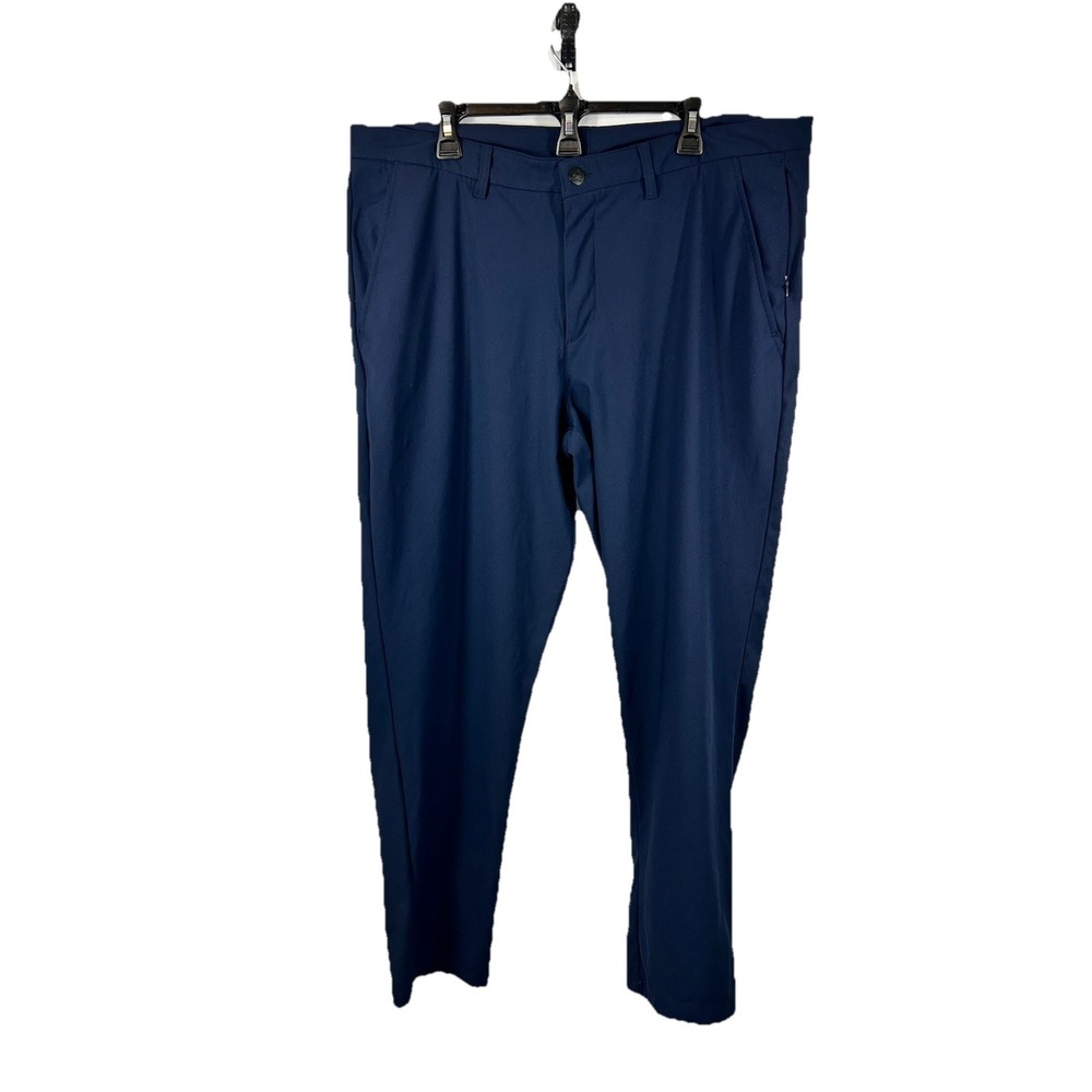Reebok Men's Navy Blue Performance Tech Golf Pants 40x30 Gorpcore Stretch Comfy